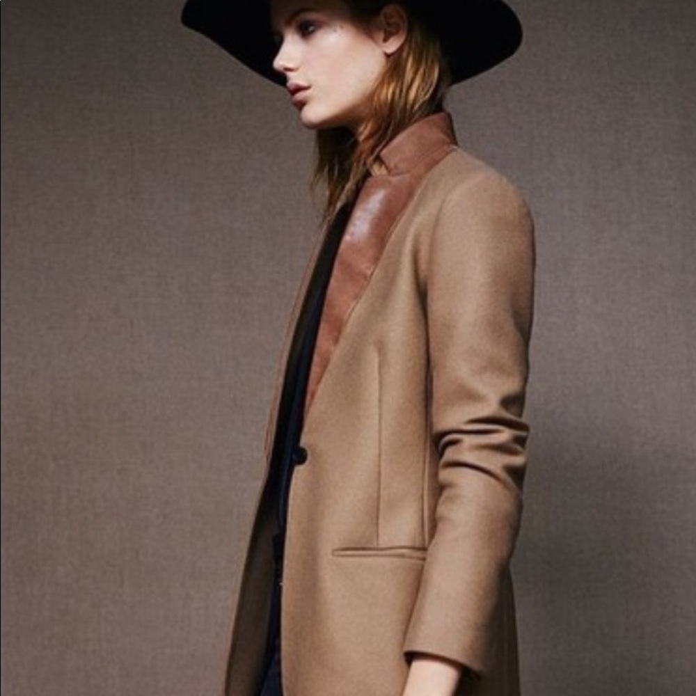Allsaints Iris Lorie camel coat
